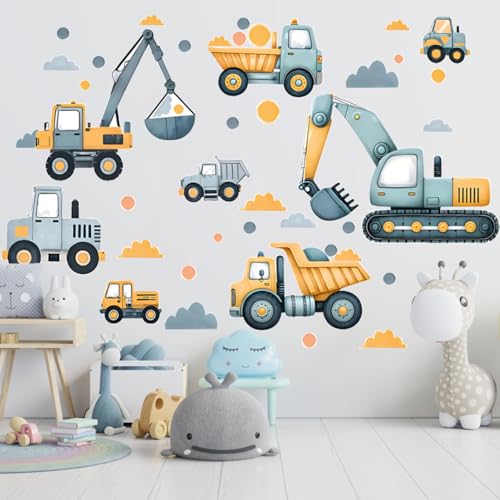Ezydka Wandtattoo Bagger XXL Wandtattoo Kinderzimmer Groß Bagger Wandsticker Baustelle Wandaufkleber Junge Poster Tapete für Babyzimmer Kinderzimmer Spielzimmer Ezydka Wandtattoo Bagger XXL Wandtattoo Kinderzimmer Groß Bagger Wandsticker Baustelle Wandaufkleber Junge Poster Tapete für Babyzimmer Kinderzimmer Spielzimmer von Ezydka