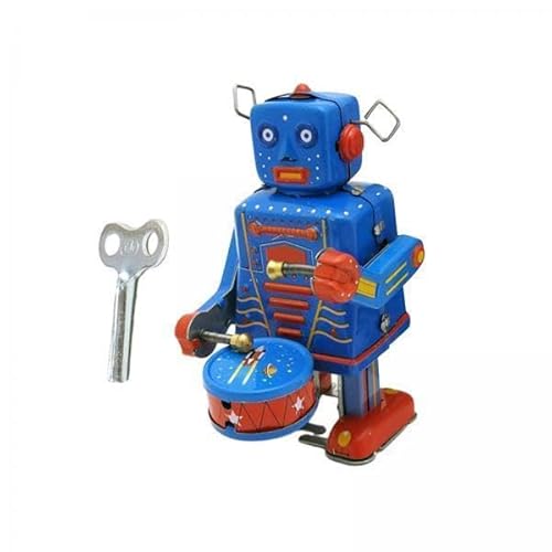 F Fityle 3X Aufzieh Trommelroboter Spielzeug, Weißblech, Uhrwerk, Tischdekoration, Dekorative Figur, Ornament für Festivals, Erinnerungen F Fityle 3X Aufzieh Trommelroboter Spielzeug, Weißblech, Uhrwerk, Tischdekoration, Dekorative Figur, Ornament für Festivals, Erinnerungen von F Fityle