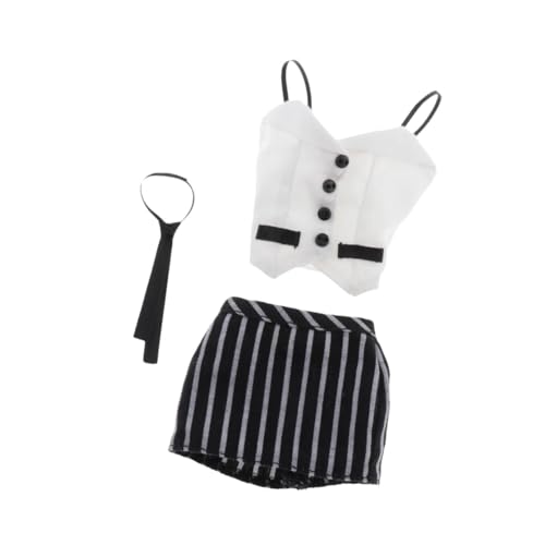 F Fityle 3x1/6 Maßstab Damen Kleidung Anzug, Voll Anzug, Top Rock und Krawatte, DIY Puppe Cosplay Mode Geschenke Outfit für 12 Zoll Figur Körper, Weiß F Fityle 3x1/6 Maßstab Damen Kleidung Anzug, Voll Anzug, Top Rock und Krawatte, DIY Puppe Cosplay Mode Geschenke Outfit für 12 Zoll Figur Körper, Weiß von F Fityle