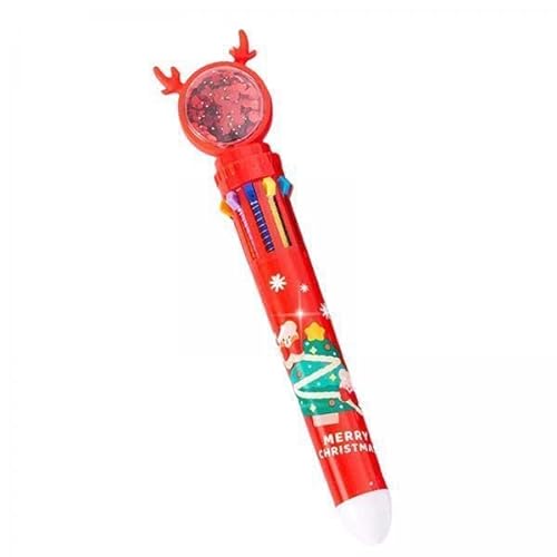 F Fityle 5x 10 Farben Kugelschreiber, Mehrfarbiger Shuttle Stift, Kreative Cartoon Form, 0,5 Mm Spitze für Kinder, Kinder, Studenten, Geschenk von F Fityle