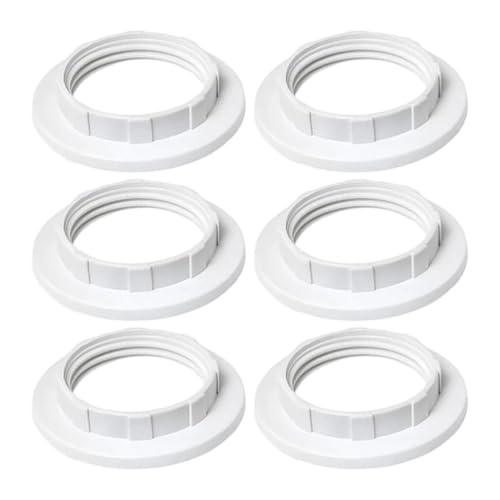 F Fityle 6X E26/E27 Schatten e Retainer Praktische Isolierende Adapter für Lampenschirme DIY Leuchten, Weißes Pp F Fityle 6X E26/E27 Schatten e Retainer Praktische Isolierende Adapter für Lampenschirme DIY Leuchten, Weißes Pp von F Fityle