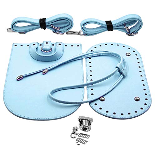 F Fityle 7 /Satz Tasche-Zubehör: Einlegeboden Taschenseiten mit Taschenriemen Zum Häkeln für Handtaschen Damentaschen, Licht Blau F Fityle 7 /Satz Tasche-Zubehör: Einlegeboden Taschenseiten mit Taschenriemen Zum Häkeln für Handtaschen Damentaschen, Licht Blau von F Fityle