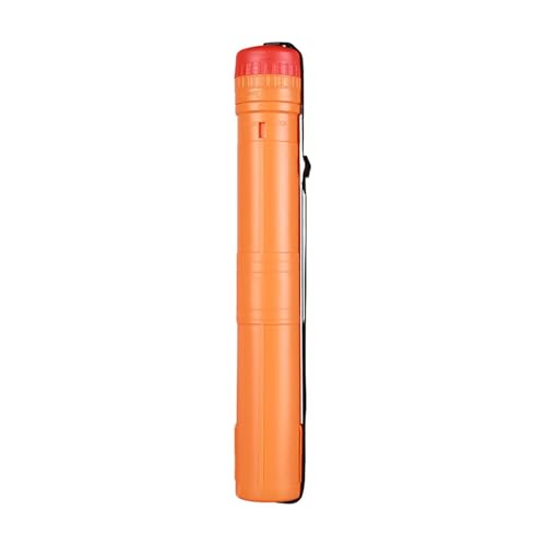 F Fityle Ausziehbare Posterröhre, Kunstmalereiröhre, Dokumentenaufbewahrungsröhre, ausziehbar von 17" auf 29" für Skizzen, Entwürfe, Schriftrollen, Zubehör, Orange von F Fityle