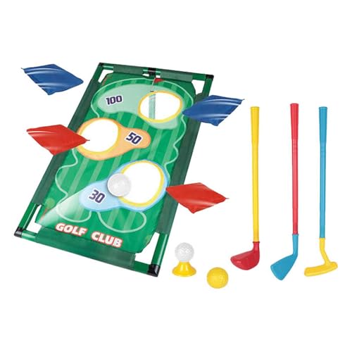 F Fityle Bohnenwurfsack-Spielset, Kinderspielzeug, Golfschlägerset, Karnevals-Maislochspiel für den Familienstrand, Alter 3 4 5 6 Jahre alte Kinder F Fityle Bohnenwurfsack-Spielset, Kinderspielzeug, Golfschlägerset, Karnevals-Maislochspiel für den Familienstrand, Alter 3 4 5 6 Jahre alte Kinder von F Fityle