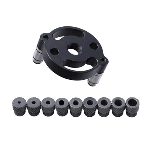 F Fityle Bohrhilfe Senkrecht Bohren Laser, Dübellehre Selbstzentrierend mit 2/3/4/5/6/7/8/9/10mm Bohrbuchsen, Vertikale Pocket Hole Jig Kit Bohrlehre Lochreihe für Bohrschablone Möbelbau, Schwarz F Fityle Bohrhilfe Senkrecht Bohren Laser, Dübellehre Selbstzentrierend mit 2/3/4/5/6/7/8/9/10mm Bohrbuchsen, Vertikale Pocket Hole Jig Kit Bohrlehre Lochreihe für Bohrschablone Möbelbau, Schwarz von F Fityle