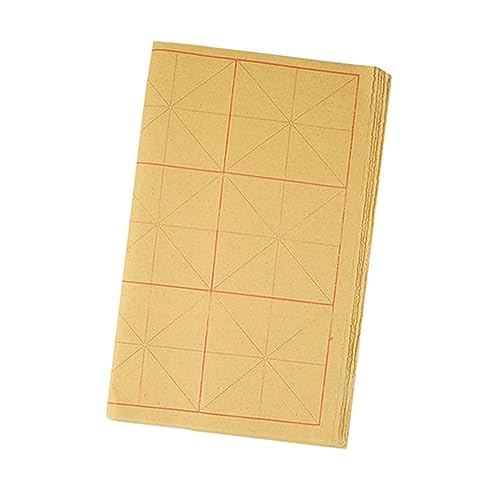 F Fityle Chinesisches Kalligraphie-Übungs-Sumi-Papier, Xuan-Papier für Anfänger zum Üben des Schreibens, 9 cm, 12 Gitter, 70 Stück von F Fityle