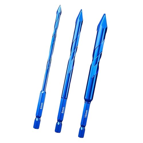 F Fityle Exzenterbohrer-Set mit krummem Kopf, hohe Härte, praktisch, einfach zu verwenden, effizienter Ersatz, professionelle Legierung für Fliesenglas, 6 Mm 8 Mm 10 Mm F Fityle Exzenterbohrer-Set mit krummem Kopf, hohe Härte, praktisch, einfach zu verwenden, effizienter Ersatz, professionelle Legierung für Fliesenglas, 6 Mm 8 Mm 10 Mm von F Fityle