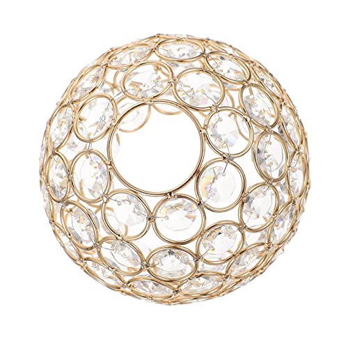 F Fityle Glänzende Ersatzabdeckung für Deckenleuchtenschirm, Strass-Lampenschirm, passender -Kristall-Lampenschirm für Tischlampe, Schlafzimmer, Gold F Fityle Glänzende Ersatzabdeckung für Deckenleuchtenschirm, Strass-Lampenschirm, passender -Kristall-Lampenschirm für Tischlampe, Schlafzimmer, Gold von F Fityle