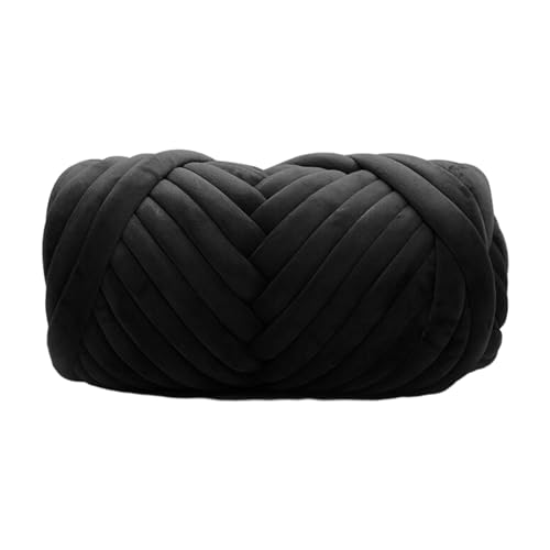 F Fityle Grobstrickgarn, Armstrickgarn, Länge 1574,80 Zoll, Strick-Jumbo-Schlauchgarn, sperriges Garn für Kissen, Schals, Häkeln, Teppichherstellung, Hüte, Schwarz F Fityle Grobstrickgarn, Armstrickgarn, Länge 1574,80 Zoll, Strick-Jumbo-Schlauchgarn, sperriges Garn für Kissen, Schals, Häkeln, Teppichherstellung, Hüte, Schwarz von F Fityle