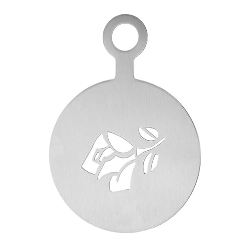F Fityle Kaffeemaschinen Kuchen Schablonen Vorlagen Dekoration Kaffee Blüte für Schokoladenlatte Haferflocken Cupcake Biscuit Home, Rose von F Fityle