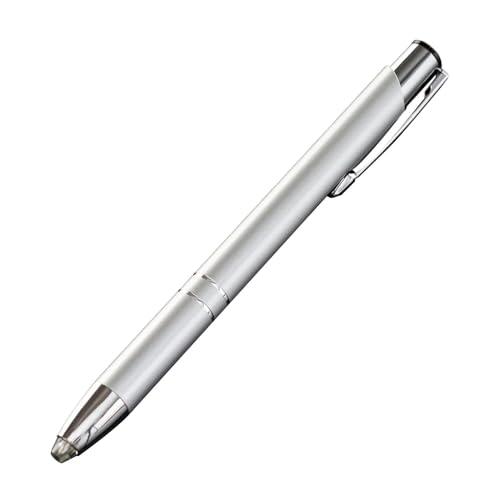 F Fityle Kugelschreiber, LED-Stiftlampe, Geschenk, Glatte beleuchtete Spitze, Stiftpresse, Kugelschreiber, Schreibstift für Zuhause, Meetings, Journaling, Silber F Fityle Kugelschreiber, LED-Stiftlampe, Geschenk, Glatte beleuchtete Spitze, Stiftpresse, Kugelschreiber, Schreibstift für Zuhause, Meetings, Journaling, Silber von F Fityle