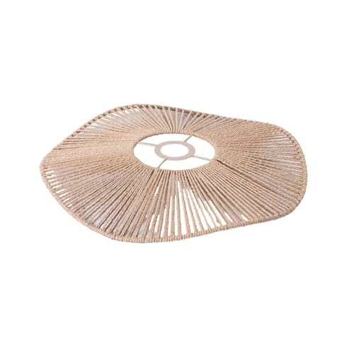 F Fityle Lampenschirm aus gewebtem Papierseil, Kronleuchter-Abdeckung, Ornament, Deckenlampenschirm, Lichtschirm für Kücheninsel, Nachttisch, Esszimmer, Gelb F Fityle Lampenschirm aus gewebtem Papierseil, Kronleuchter-Abdeckung, Ornament, Deckenlampenschirm, Lichtschirm für Kücheninsel, Nachttisch, Esszimmer, Gelb von F Fityle