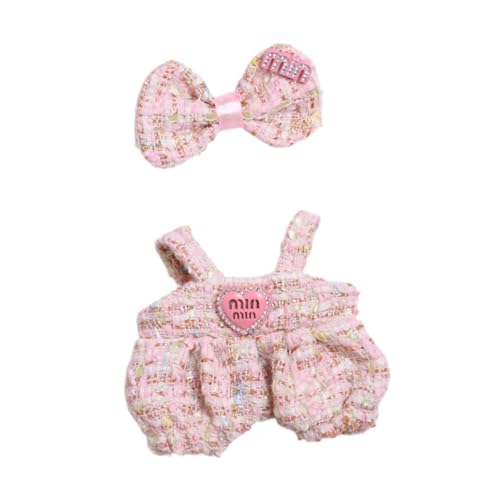 F Fityle Mädchen-Puppenkleidung, Puppen-Miniatur-Kleidung mit Haar-Accessoires, modische süße Puppenkleidung, Anzug, Puppen-Overalls für Kinder, Rosa F Fityle Mädchen-Puppenkleidung, Puppen-Miniatur-Kleidung mit Haar-Accessoires, modische süße Puppenkleidung, Anzug, Puppen-Overalls für Kinder, Rosa von F Fityle