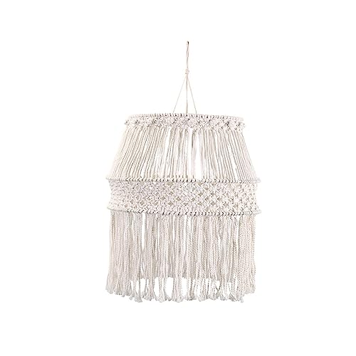 F Fityle Makramee-Lampenschirm, hängender Lampenschirm, Boho, nordisch, gewebt, Hängeleuchte, Abdeckung, Pendelleuchte, Ersatz für Hochzeit, Zuhause, F Fityle Makramee-Lampenschirm, hängender Lampenschirm, Boho, nordisch, gewebt, Hängeleuchte, Abdeckung, Pendelleuchte, Ersatz für Hochzeit, Zuhause, von F Fityle