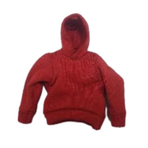 F Fityle Maßstab 1:12 Mode Hoodies Sweatshirt Casual Kleidung Kleidung für 6 Zoll Männliche Action Figuren Kostüm Körper Zubehör BJD Puppe, Rot von F Fityle