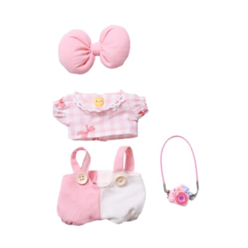 F Fityle Plüsch-Puppen-Kleidung, Kleidung, Schleife, Dekoration, Cartoon, niedliche Requisiten, Mädchen-Geschenk, Alive Mini-Kleidung, Kostüme, Geschenk für, mit Rosa Kamera F Fityle Plüsch-Puppen-Kleidung, Kleidung, Schleife, Dekoration, Cartoon, niedliche Requisiten, Mädchen-Geschenk, Alive Mini-Kleidung, Kostüme, Geschenk für, mit Rosa Kamera von F Fityle