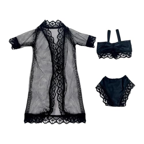 F Fityle Puppen-Pyjama, Nachtwäsche für 11,5-Zoll-Puppen, Badeanzug, Badekleidung, Mode, Unterwäsche, Sommer-Bikini-Kleidung, Schlafanzug, Schwarz F Fityle Puppen-Pyjama, Nachtwäsche für 11,5-Zoll-Puppen, Badeanzug, Badekleidung, Mode, Unterwäsche, Sommer-Bikini-Kleidung, Schlafanzug, Schwarz von F Fityle