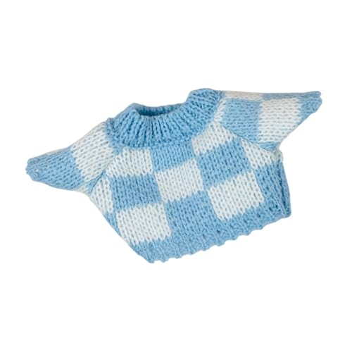 F Fityle Puppenkleidung, Pullover für 20 cm Puppen, süßes Kleid, DIY Stylish komfortable Puppenzubehör, gestrickte Kleidung , Blau Weiss F Fityle Puppenkleidung, Pullover für 20 cm Puppen, süßes Kleid, DIY Stylish komfortable Puppenzubehör, gestrickte Kleidung , Blau Weiss von F Fityle