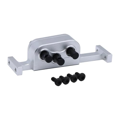 F Fityle RC-Car-Verteilergetriebe, RC-Crawler-Ersatz 1:10, einfache Installation, DIY mit 5-mm-Wellen-Chassis-Builder-Getriebe, Silber von F Fityle