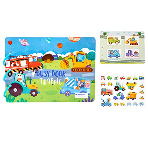 F Fityle Stickerbuch, Lernaktivitäten, Gedächtnisspiele, Früherziehung, kognitives Puzzle, Paster-Szenenbuch, für, Transport von F Fityle