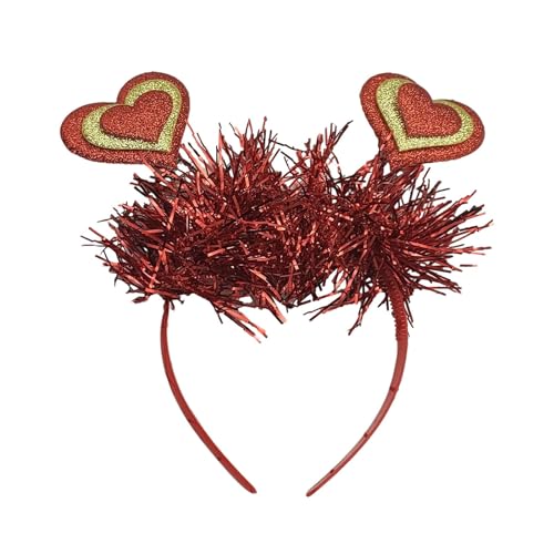 Valentinstag-Haarband, Haarreifen, niedliches Cosplay-Party-Kostüm-Haar-Accessoire für Valentinstag, Feiertage, Maskerade-Zubehör, Herz von F Fityle