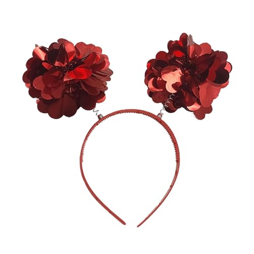 Valentinstag-Haarband, Haarreifen, niedliches Cosplay-Party-Kostüm-Haar-Accessoire für Valentinstag, Feiertage, Maskerade-Zubehör, Rot von F Fityle