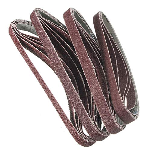 F-MINGNIAN-TOOL, 20 Stück/Packung für Luftbandschleifer, 13 mm x 457 mm, Powerfile, Schleifbänder, Papier, gemischte Körnung 40, 60, 80, 120 F-MINGNIAN-TOOL, 20 Stück/Packung für Luftbandschleifer, 13 mm x 457 mm, Powerfile, Schleifbänder, Papier, gemischte Körnung 40, 60, 80, 120 von F-MINGNIAN-TOOL,