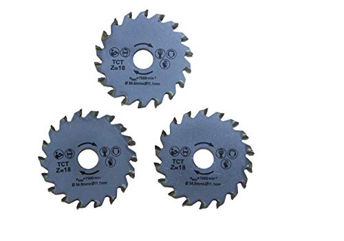 Sankuai 3pcs TCT Mini Kreissägeblatt 54.8x11.1mm 3pc for Holzbearbeitungs (Größe : 54.8x11.1mm 3pcs) von F-MINGNIAN-TOOL,