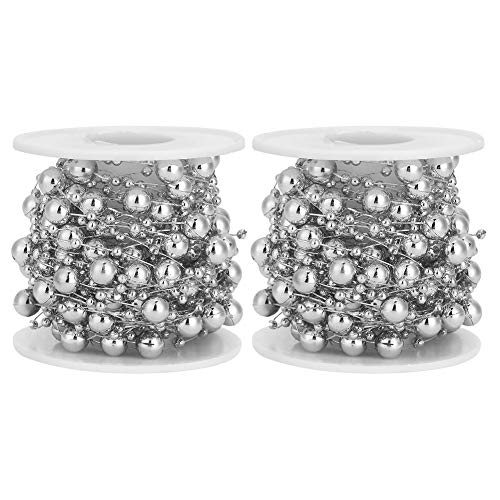2pcs Perle Perle Perle Star Garland String - 10 m Abs Craft Perlen Rollen für Hochzeit, Verpackung, PartyDekorationation (10 m/Volumen) von F&Y