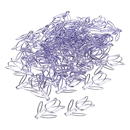 50 Stück Blumen Büroklammern Lila Niedliche Kleine Metall Paperclips Langlebig Dekorativ für Notizbuch und Lesezeichen von F&Y