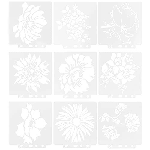 9 Stück Mandala Schablonen Set für Malerei Zeichnung DIY Basteln Scrapbooking und Kartenherstellung 9 Stück Mandala Schablonen Set für Malerei Zeichnung DIY Basteln Scrapbooking und Kartenherstellung von F&Y