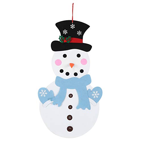 F&Y DIY fühlte Weihnachten Snowman Wall Game Set - abnehmbare Ornamente Holiday Party Dekoration für Kinder und Familienspaß von F&Y