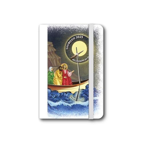 Fratelli Bonella Taschen-Notizbuch mit festem Einband und bequemem Gummiband zum Verschließen mit dem Bild des Jubiläums | Made in Italy von F.LLI BONELLA