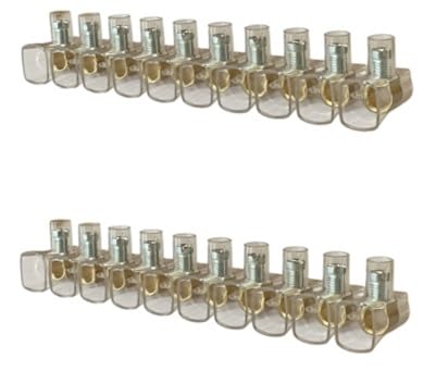 Blister mit 2 Stangen von einpoligen Klemmen Forbox mit Kappe 10-polig 16 mm² Blister mit 2 Stangen von einpoligen Klemmen Forbox mit Kappe 10-polig 16 mm² von F.a.e.g.
