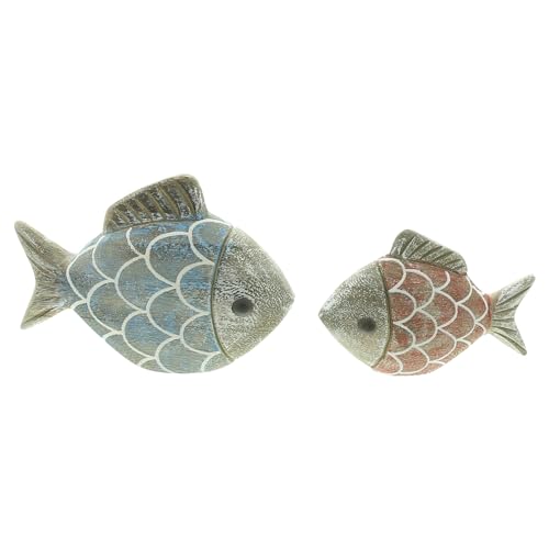 F1885 Fisch Berti & Bella, 2er Set, Holz, beidseitig bemalt Maße: Höhe 7 cm, 9 cm F1885 Fisch Berti & Bella, 2er Set, Holz, beidseitig bemalt Maße: Höhe 7 cm, 9 cm von F1885