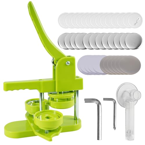 Button Badge Press Maschine Größen 58 mm （2.25Zoll） DIY mit100 Knopfteilen & Kreisschneider von F7F9