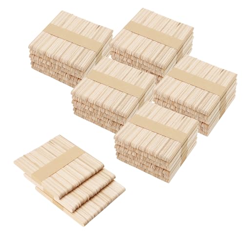 FAAING 1800 Stück Holzspachtel zum Basteln 114 x 10 x 2 mm, Eisstiele Holz Jumbo Popsicle Sticks, Eisstäbe Holzeisstiele Eisstäbchen Holzstäbchen für 3D-Modell, DIY Bastelprojekt FAAING 1800 Stück Holzspachtel zum Basteln 114 x 10 x 2 mm, Eisstiele Holz Jumbo Popsicle Sticks, Eisstäbe Holzeisstiele Eisstäbchen Holzstäbchen für 3D-Modell, DIY Bastelprojekt von FAAING