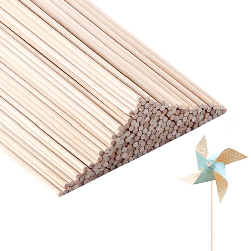 FAAING 200 Stück 3mm x 30cm Holzstäbe zum Basteln, rund Holz Bastelstäbe Rundstab Holzdübelstangen, Unbehandelte Holzstab Dübelstangen für Heimwerker Holzarbeiten Modellbau Dekoration DIY Handwerk FAAING 200 Stück 3mm x 30cm Holzstäbe zum Basteln, rund Holz Bastelstäbe Rundstab Holzdübelstangen, Unbehandelte Holzstab Dübelstangen für Heimwerker Holzarbeiten Modellbau Dekoration DIY Handwerk von FAAING