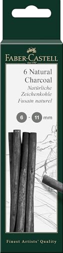 FABER-CASTELL 129398 - Zeichenkohle Pitt natürlich, 6 Stück, 6 - 11 mm FABER-CASTELL 129398 - Zeichenkohle Pitt natürlich, 6 Stück, 6 - 11 mm von FABER-CASTELL
