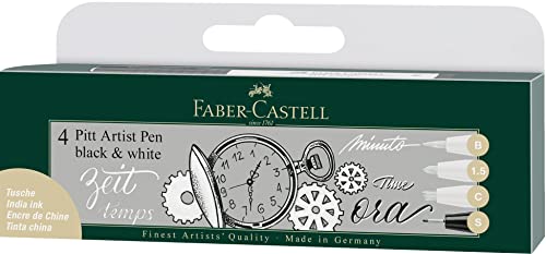 FABER-CASTELL 167151 - Tuschestift Pitt Artist Pen Black and White, 4er Set FABER-CASTELL 167151 - Tuschestift Pitt Artist Pen Black and White, 4er Set von FABER-CASTELL