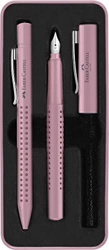 FABER-CASTELL 201528 - Schreibset Grip 2010, Kugelschreiber und Füller, rose shadows, 1 Stück FABER-CASTELL 201528 - Schreibset Grip 2010, Kugelschreiber und Füller, rose shadows, 1 Stück von FABER-CASTELL