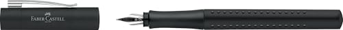 Faber-Castell - Kugelschreiber/Füllfederhalter Grip 2011 (Feder B, schwarz matt, 1 stück (1er Pack)) von Faber-Castell