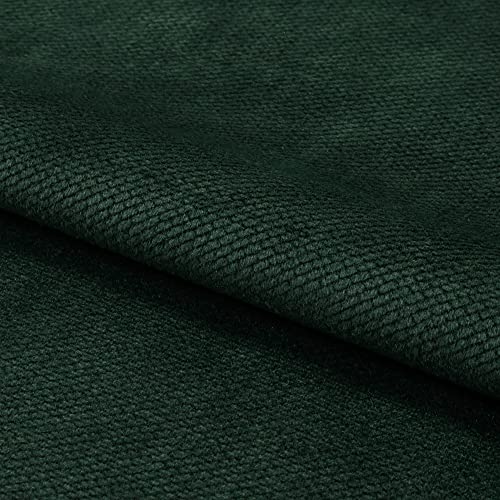 Fabreco VELVET Polster- und Deko-Stoff Meterware 0,5lfm - 160cm breit, 100% Polyester, Gewicht 350 g/lfm, Samtstoff für Vorhänge, Maskottchen, Sofakissen, Polsterbezüge und Krabbeldecken - Grün 31 von Fabreco