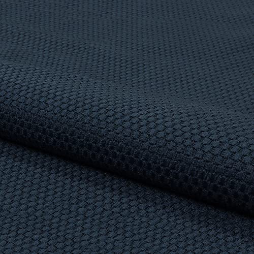 Fabreco LUMA Polsterstoff Meterware 142 cm breit, 100% Polyester, Gewicht 230 g/m2, feine Noppen-Struktur, Dekostoff für Vorhänge, Sofakissen, Polsterbezüge und Sitzkissen – Dunkelblau 11 von Fabreco