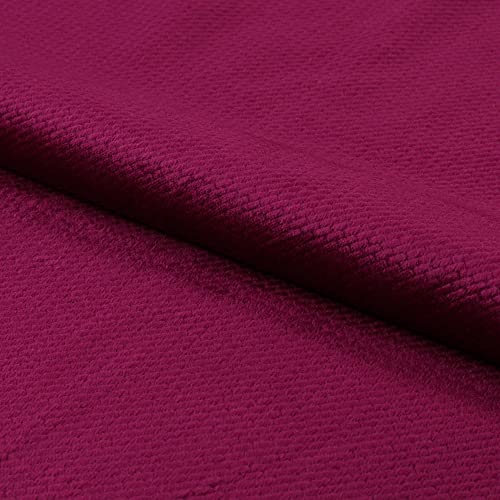 Fabreco VELVET Polster- und Deko-Stoff Meterware 0,5lfm - 160cm breit, 100% Polyester, Gewicht 350 g/lfm, Samtstoff für Vorhänge, Maskottchen, Sofakissen, Polsterbezüge und Krabbeldecken - Burgund 24 von Fabreco