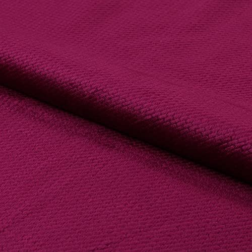 Fabreco VELVET 0,5lfm Polster- und Deko-Stoff 160 cm breit, 100 Prozent Polyester, Gewicht 350 g/lfm, Samtstoff für Vorhänge, Maskottchen, Sofakissen, Polsterbezüge und Krabbeldecken - Burgund 24 von Fabreco