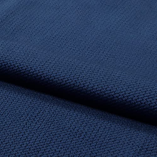 Fabreco VELVET Polster- und Deko-Stoff Meterware 0,5lfm - 160cm breit, 100% Polyester, Gewicht 350 g/lfm, Samtstoff für Vorhänge, Maskottchen, Sofakissen, Polsterbezüge und Krabbeldecken - Marine 46 von Fabreco