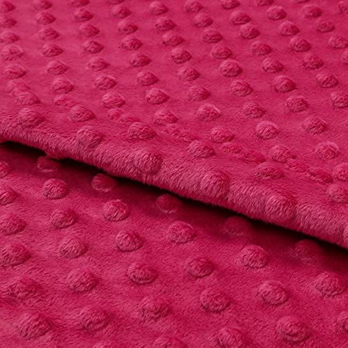Fabreco PUNKT Deko-Stoff mit Noppen, Meterware 0,5lfm - 160cm breit, 300 g/m2, Plüschstoff für Kinderdecken, Spiel- und Krabbeldecken, Sofa- und Kopfkissen, Maskottchen - Fuchsie 34 Fabreco PUNKT Deko-Stoff mit Noppen, Meterware 0,5lfm - 160cm breit, 300 g/m2, Plüschstoff für Kinderdecken, Spiel- und Krabbeldecken, Sofa- und Kopfkissen, Maskottchen - Fuchsie 34 von FABRECO