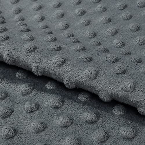 Fabreco PUNKT Deko-Stoff mit Noppen, Meterware 0,5lfm - 160cm breit, 300 g/m2, Plüschstoff für Kinderdecken, Spiel- und Krabbeldecken, Sofa- und Kopfkissen, Maskottchen - Grau 23 Fabreco PUNKT Deko-Stoff mit Noppen, Meterware 0,5lfm - 160cm breit, 300 g/m2, Plüschstoff für Kinderdecken, Spiel- und Krabbeldecken, Sofa- und Kopfkissen, Maskottchen - Grau 23 von FABRECO