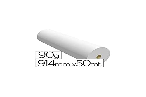 Apli 016098 Inkjet-CAD-Papierrollen, 914 mm x 50 m, 90 g, 1 Packung von OFITURIA